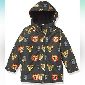 The Children's Place Heavy 3 in 1 Winter Jacket, nwt 12-18 months dark ivy print